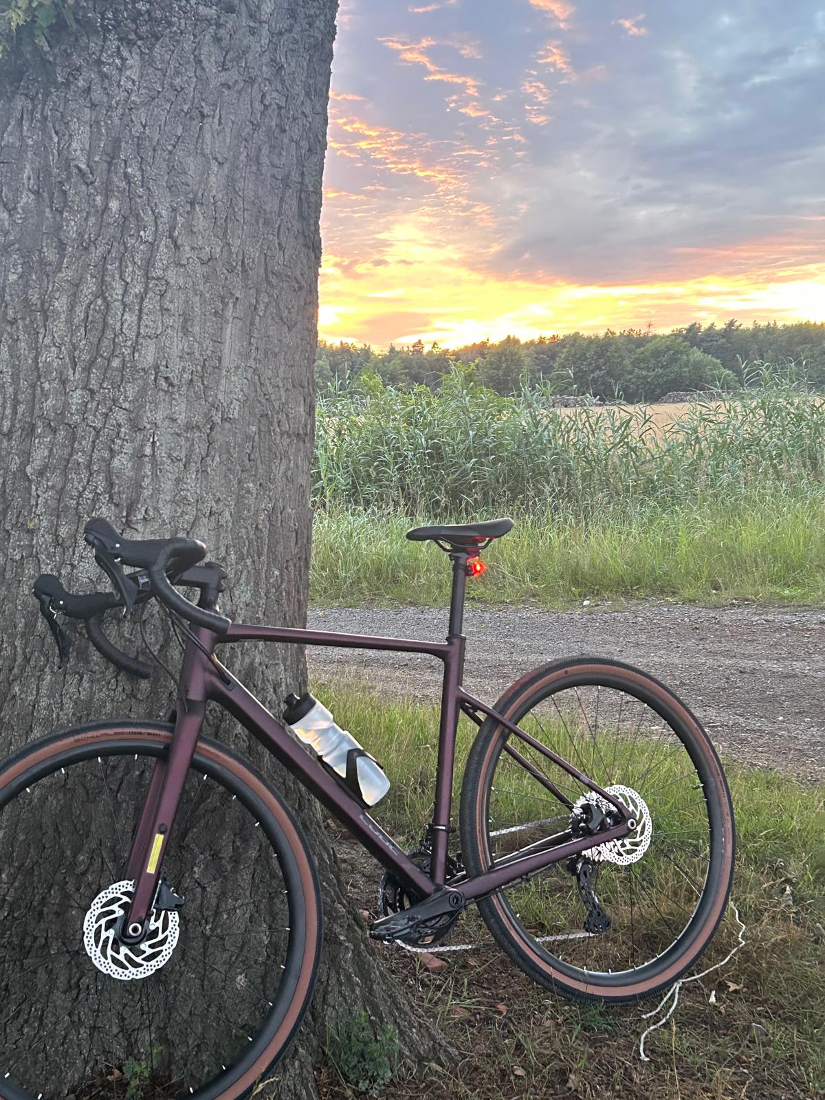 Bike at sunset